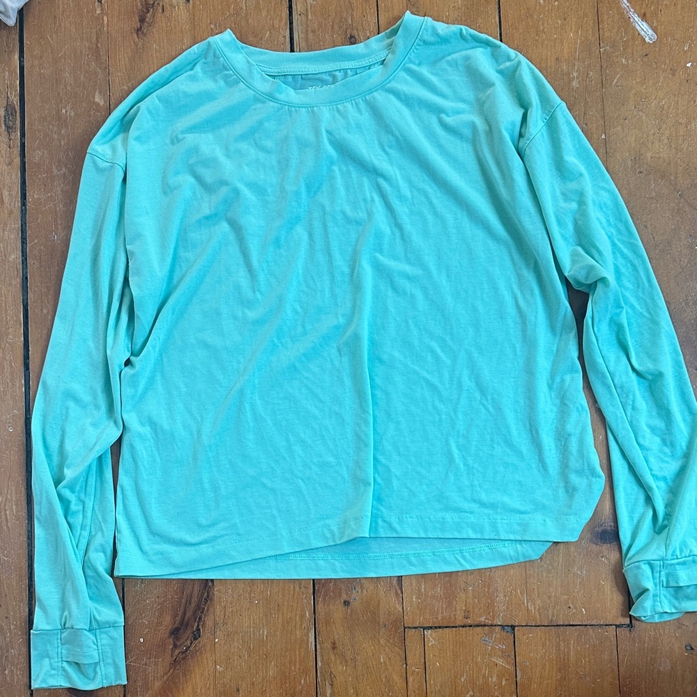 Tek Gear Women's Turquoise Long Sleeve Top